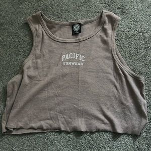 Pacsun Brown Cropped Tank